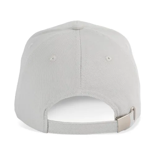 Casquette en coton bio – 6 panneaux gris neige 3 Casquette en coton bio - 6 panneaux