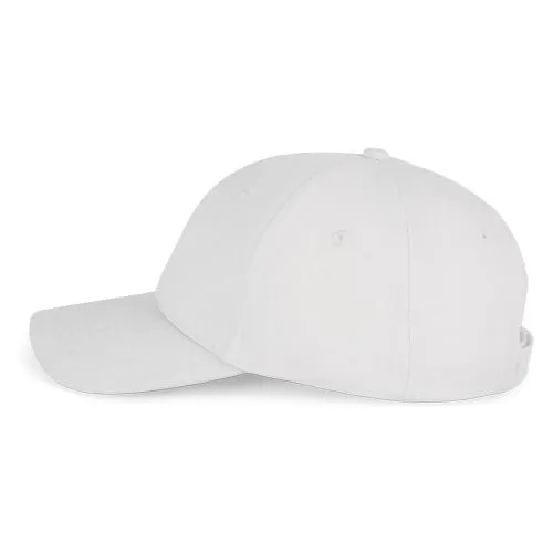 Casquette en coton et polyester recyclés K-loop tracking – 6 panneaux blanc 2 Casquette en coton et polyester recyclés K-loop tracking - 6 panneaux