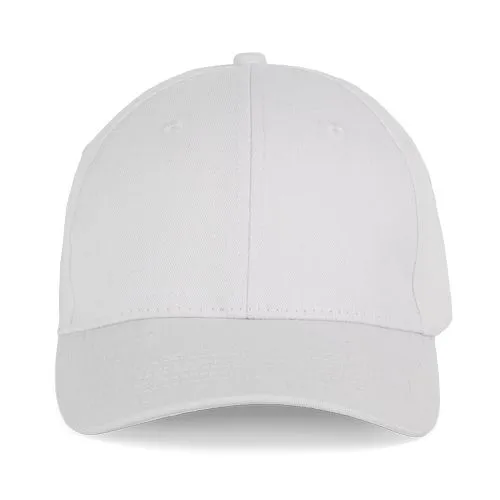 Casquette en coton et polyester recyclés K-loop tracking – 6 panneaux blanc 1 Casquette en coton et polyester recyclés K-loop tracking - 6 panneaux