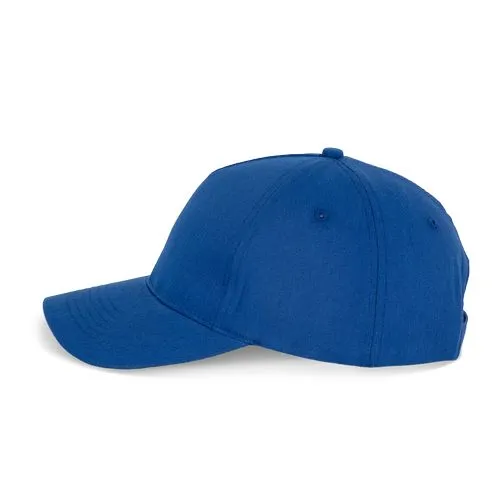Casquette en coton et polyester recyclés K-loop tracking – 5 panneaux bleu royal 3 Casquette en coton et polyester recyclés K-loop tracking - 5 panneaux