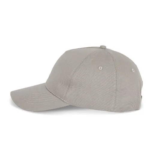 Casquette en coton et polyester recyclés K-loop tracking – 5 panneaux gris clair 2 Casquette en coton et polyester recyclés K-loop tracking - 5 panneaux