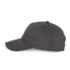 Casquette en coton et polyester recyclés K-loop tracking – 5 panneaux gris foncé 2 Casquette en coton et polyester recyclés K-loop tracking - 5 panneaux
