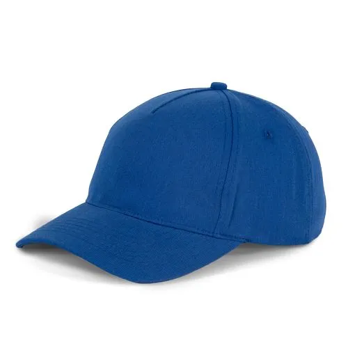 Casquette en coton et polyester recyclés K-loop tracking – 5 panneaux bleu royal 2 Casquette en coton et polyester recyclés K-loop tracking - 5 panneaux