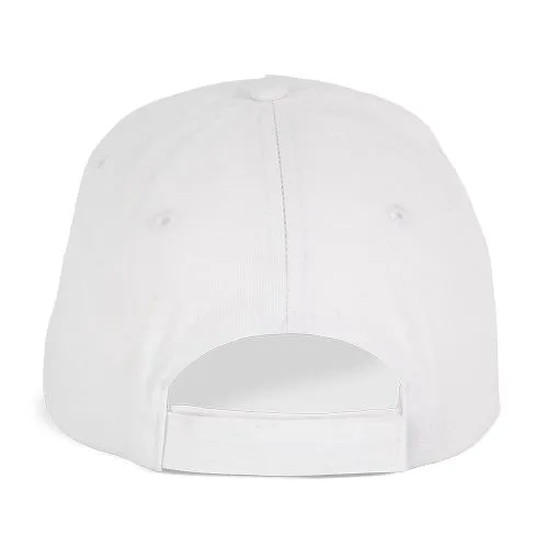 Casquette en coton et polyester recyclés K-loop tracking – 5 panneaux blanc 3 Casquette en coton et polyester recyclés K-loop tracking - 5 panneaux