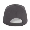 Casquette en coton et polyester recyclés K-loop tracking – 5 panneaux gris foncé 3 Casquette en coton et polyester recyclés K-loop tracking - 5 panneaux