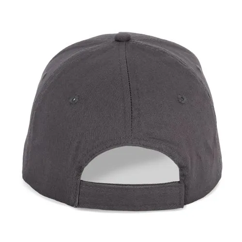 Casquette en coton et polyester recyclés K-loop tracking – 5 panneaux gris foncé 3 Casquette en coton et polyester recyclés K-loop tracking - 5 panneaux