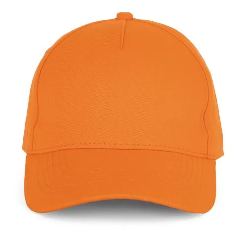Casquette en coton et polyester recyclés K-loop tracking – 5 panneaux orange 1 Casquette en coton et polyester recyclés K-loop tracking - 5 panneaux