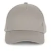 Casquette en coton et polyester recyclés K-loop tracking – 5 panneaux gris clair 1 Casquette en coton et polyester recyclés K-loop tracking - 5 panneaux