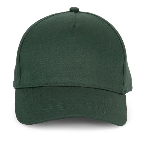 Casquette en coton et polyester recyclés K-loop tracking – 5 panneaux vert forêt 1 Casquette en coton et polyester recyclés K-loop tracking - 5 panneaux