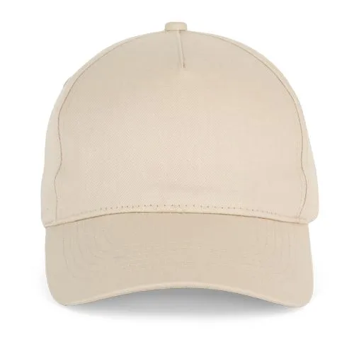 Casquette en coton et polyester recyclés K-loop tracking – 5 panneaux beige 1 Casquette en coton et polyester recyclés K-loop tracking - 5 panneaux