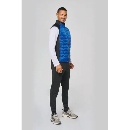 Veste sport bi-matière sans manches unisexe