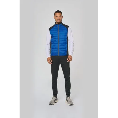 Veste sport bi-matière sans manches unisexe