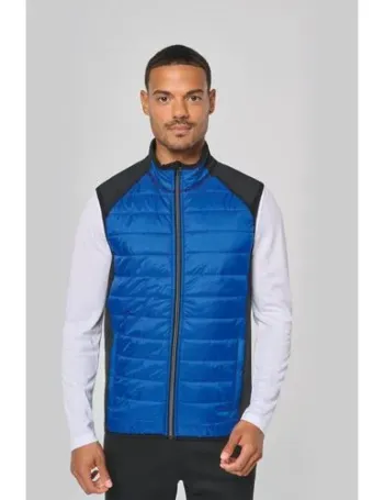 Veste sport bi-matière sans manches unisexe