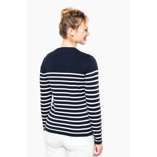 Pull marin femme