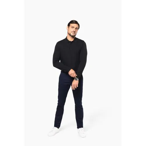 Polo Supima® manches longues homme 5 Polo Supima® manches longues homme