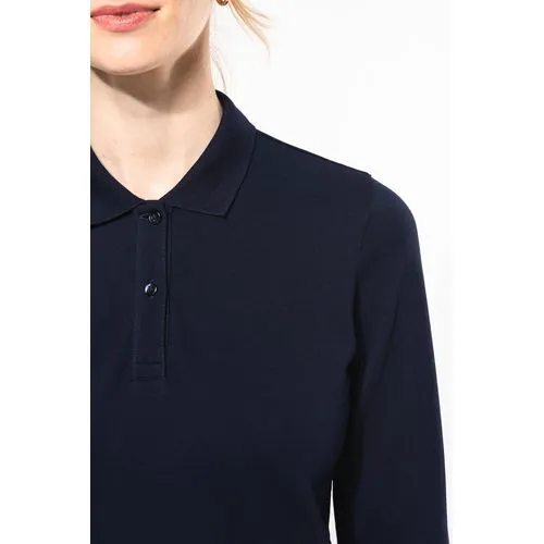 Polo Supima® manches longues femme 12 Polo Supima® manches longues femme