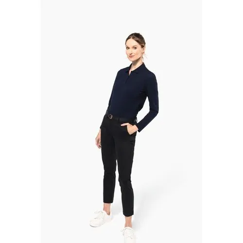Polo Supima® manches longues femme 6 Polo Supima® manches longues femme