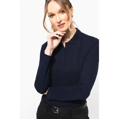 Polo Supima® manches longues femme 4 Polo Supima® manches longues femme