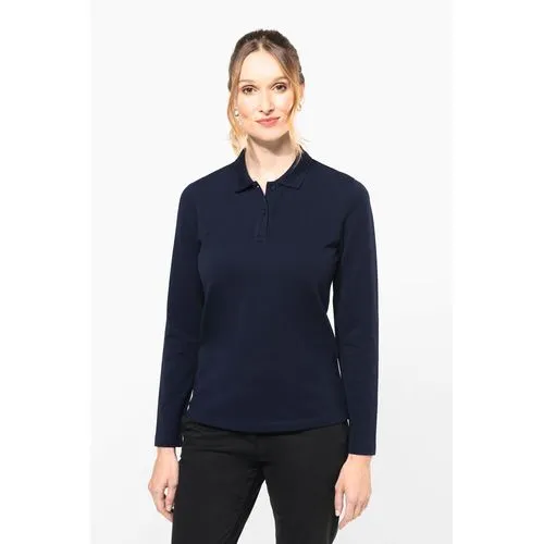 Polo Supima® manches longues femme 1 Polo Supima® manches longues femme