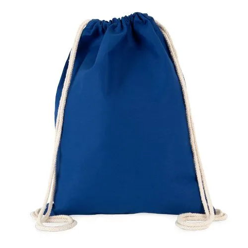 Sac à dos avec cordon épais bleu royal 1 Sac à dos avec cordon épais