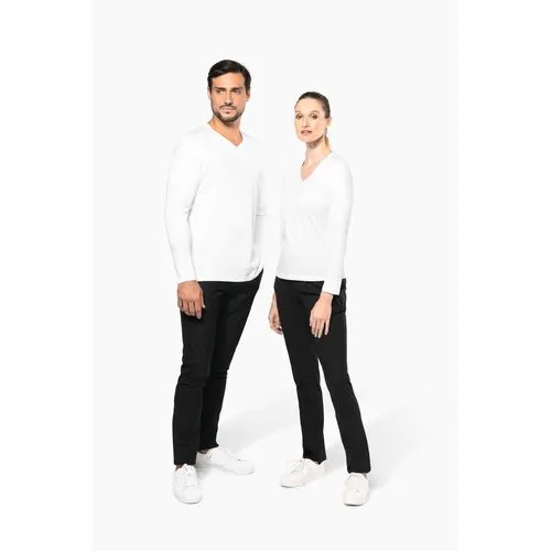 T-shirt Supima® col V manches longues homme 9 T-shirt Supima® col V manches longues femme