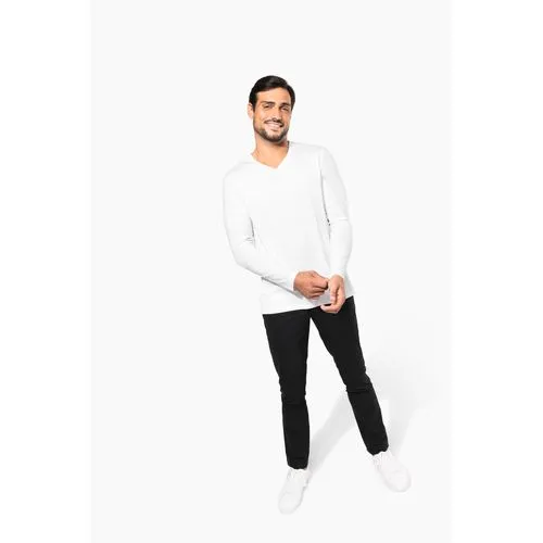 T-shirt Supima® col V manches longues homme 5 T-shirt Supima® col V manches longues homme