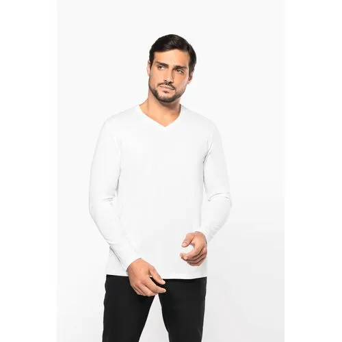 T-shirt Supima® col V manches longues homme 1 T-shirt Supima® col V manches longues homme