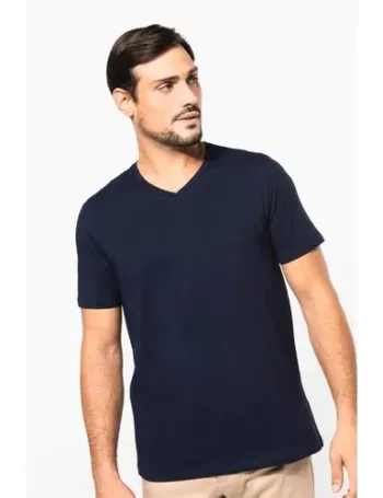T-shirt Supima® col V manches courtes homme 1 T-shirt Supima® col V manches courtes homme