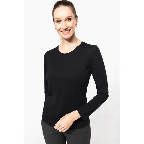 T-shirt Supima® col rond manches longues femme 3 T-shirt Supima® col rond manches longues femme