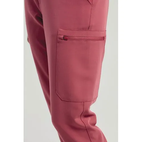 Pantalon cargo stretch femme