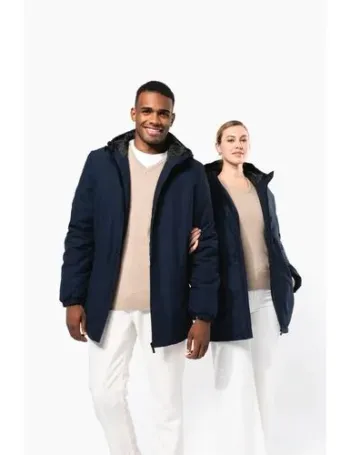 Parka à capuche recyclée unisexe
