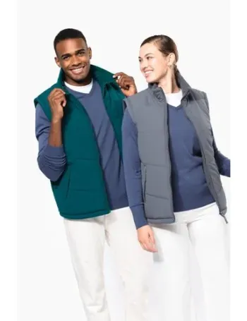Bodywarmer doublé polaire unisexe