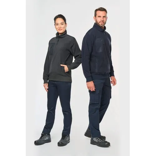 Polaire écoresponsable col zippé unisexe