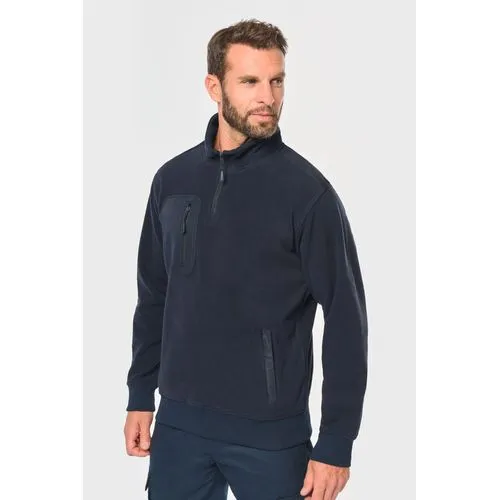 Polaire écoresponsable col zippé unisexe