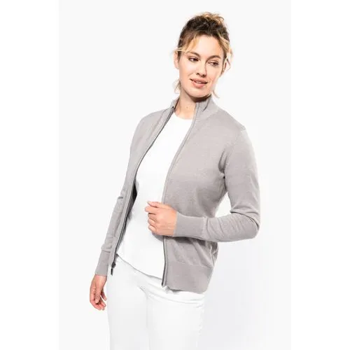 Cardigan zippé femme
