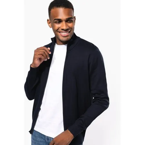 Cardigan zippé homme