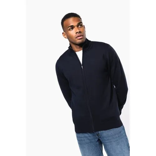 Cardigan zippé homme