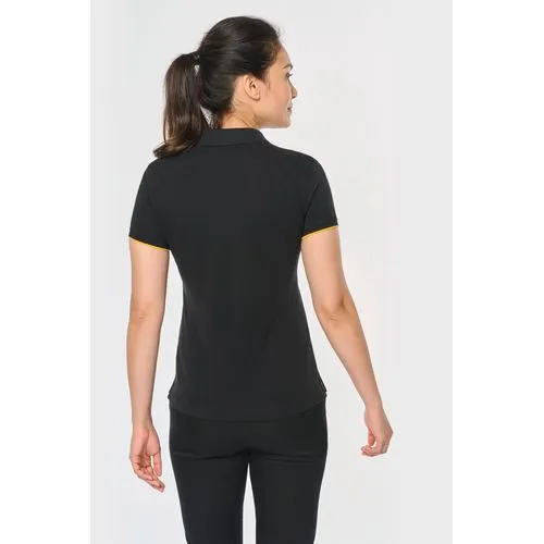 Polo Day To Day contrasté manches courtes femme