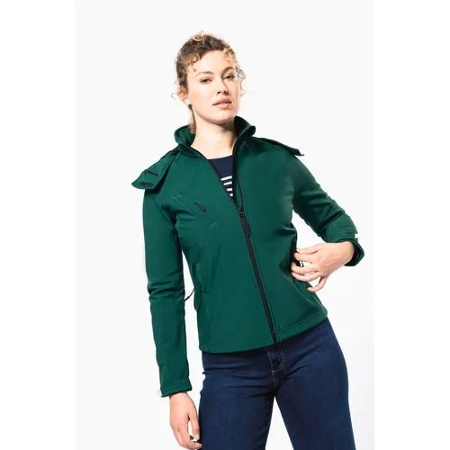 Veste softshell à capuche amovible femme