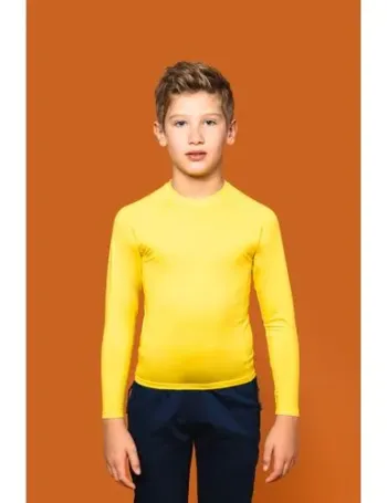 T-shirt double peau sport manches longues enfant