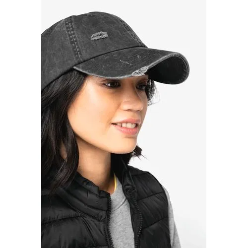 Casquette écoresponsable effet déchiré unisexe