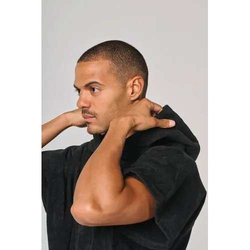 Poncho éponge à capuche unisexe