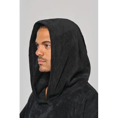 Poncho éponge à capuche unisexe