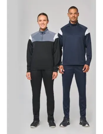 Sweat d'entrainement 1/4 zip unisexe