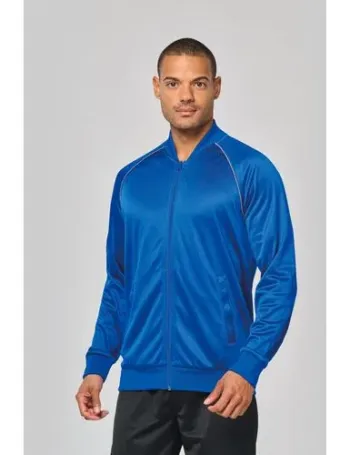 Veste de survêtement zippée avec liseré unisexe