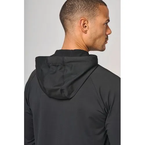 Sweat-shirt à capuche 1/4 zip sport unisexe