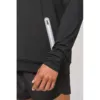 Sweat-shirt à capuche 1/4 zip sport unisexe
