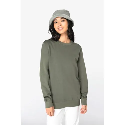 Sweat-shirt écoresponsable à col rond French Terry unisexe