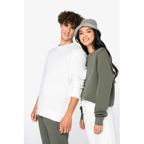Sweat-shirt écoresponsable à col rond French Terry unisexe