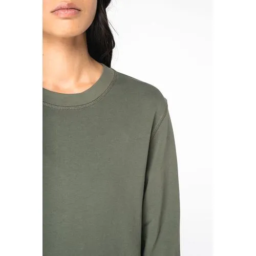 Sweat-shirt écoresponsable à col rond French Terry unisexe